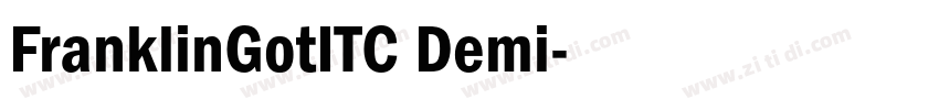 FranklinGotITC Demi字体转换